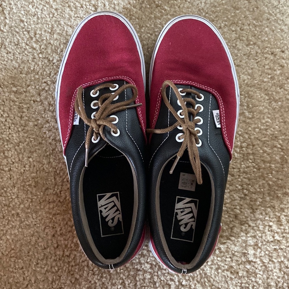 leather top vans